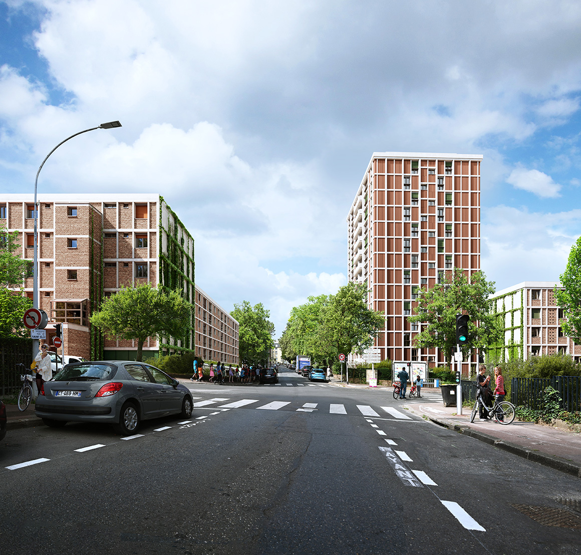 Reine Blanche - 437 logements | Gentilly | Philippe Roux Architectes ...